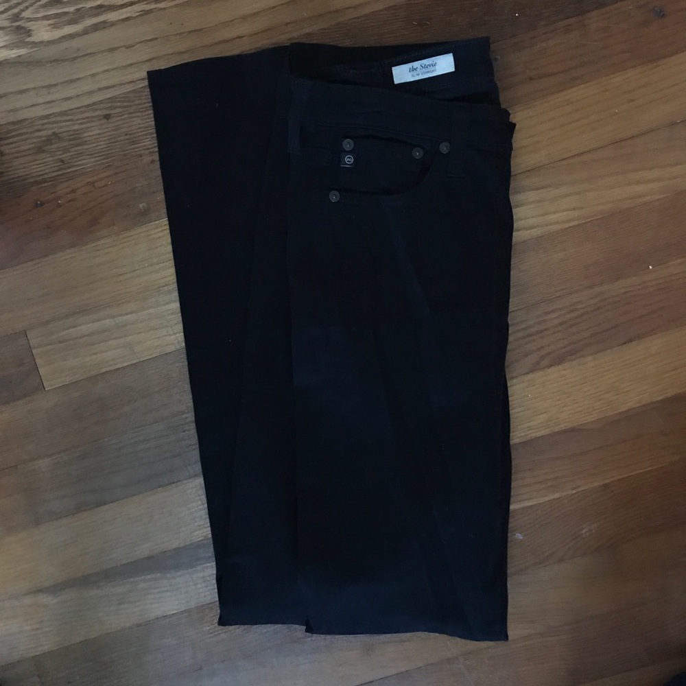 AG Stevie Slim Straight Sateen